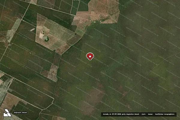 Imagem de satélite — Embargo IBAMA — Infração da Flora — Santa Rita de Cássia/BA