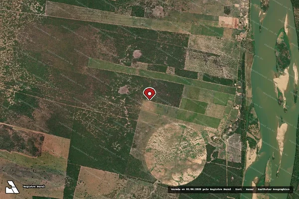 Imagem de satélite — Embargo Ambiental - Carinhanha/BA