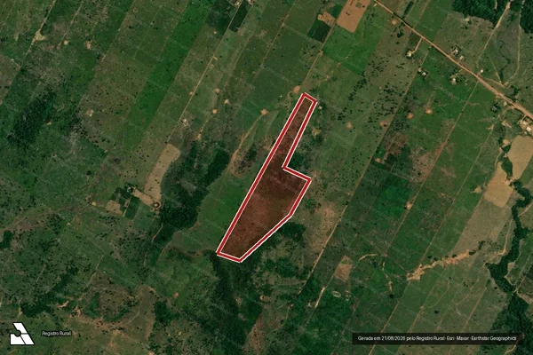 Imagem de satélite de Desmatamento em Porto Velho - RO