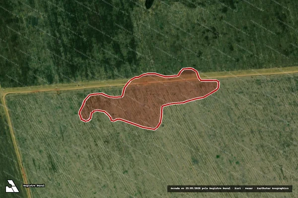 Imagem de satélite — Embargo IBAMA — Infração da Flora - Rondon do Pará/PA