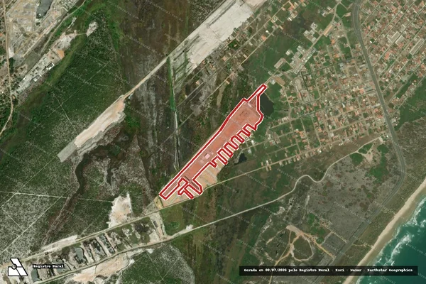 Imagem de satélite — Embargo IBAMA — Infração da Flora — Marechal Deodoro/AL