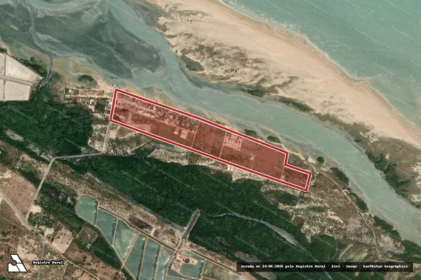 Imagem de satélite de Infração Ambiental em Itarema - CE