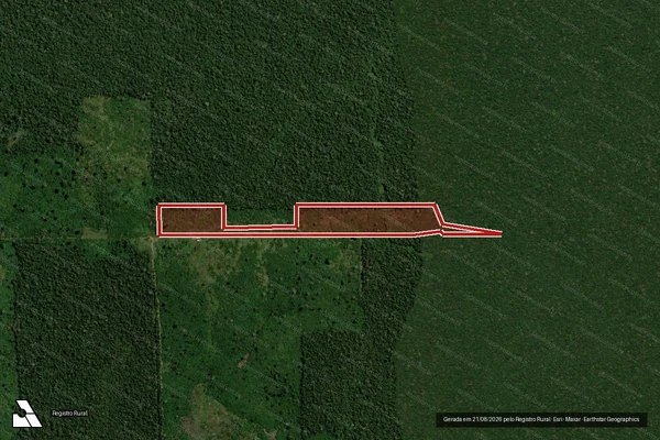 Imagem de satélite de Infração Ambiental em Candeias do Jamari - RO