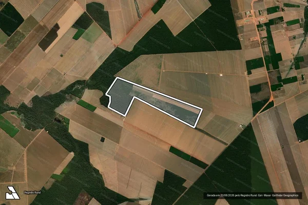 Imagem de satélite de Infração da Flora em Gaúcha do Norte - MT