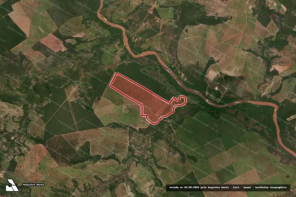 Imagem de satélite de Infração da Flora em Pontal do Araguaia - MT