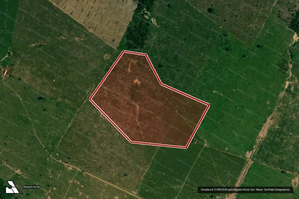 Imagem de satélite de Infração Ambiental em Porto Velho - RO