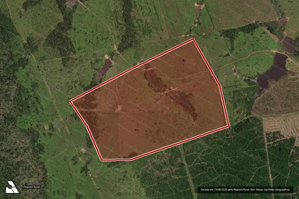 Imagem de satélite de Infração Ambiental em Colniza - MT