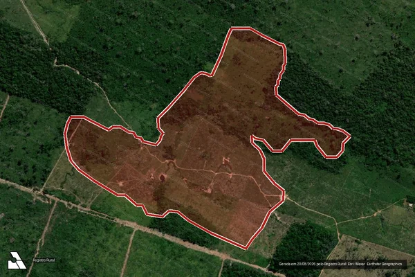 Imagem de satélite de Infração da Flora em São Félix do Xingu - PA