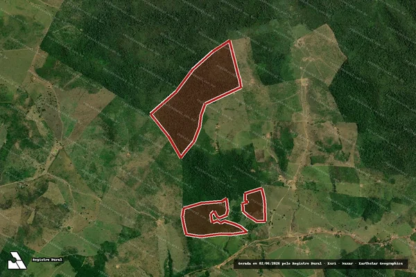 Imagem de satélite de Infração da Flora em Arame - MA