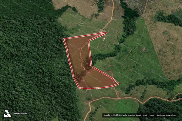 Imagem de satélite de Infração Ambiental em Altamira - PA