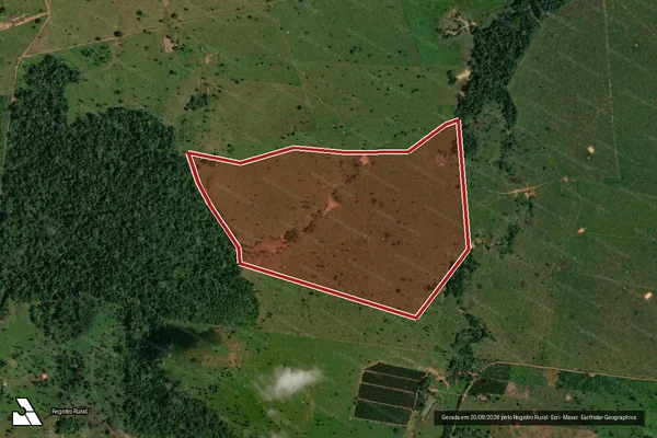 Imagem de satélite de Infração Ambiental em Porto Velho - RO