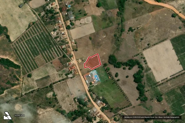 Imagem de satélite — Embargo IBAMA — Infração Ambiental — Lagarto/SE