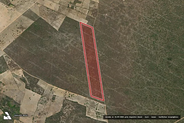 Imagem de satélite — Embargo IBAMA — Infração da Flora — Itapicuru/BA