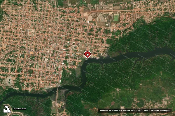Imagem de satélite — Embargo IBAMA — Infração Ambiental — Cururupu/MA