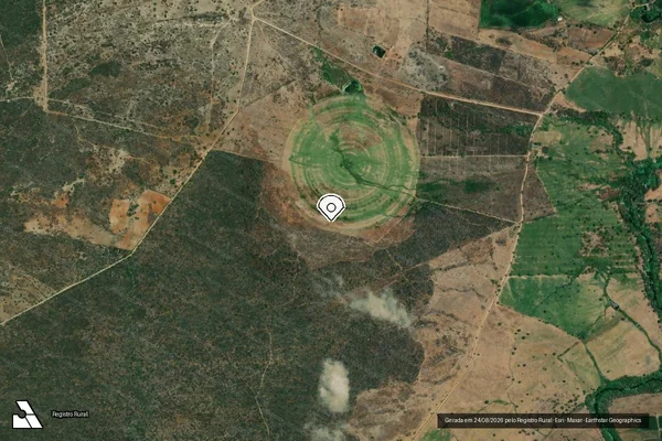 Imagem de satélite — Embargo IBAMA — Infração da Flora — Queimadas/PB