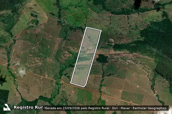 Imagem de satélite — Embargo IBAMA — Infração da Flora - Lábrea/AM