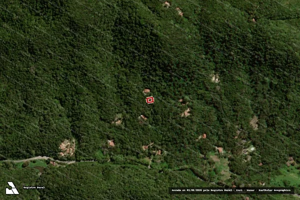 Imagem de satélite de Infração da Flora em Guaramiranga - CE