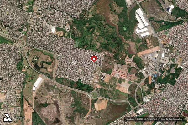 Imagem de satélite — Embargo IBAMA — Infração Ambiental - Vila Velha/ES