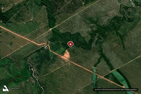 Imagem de satélite — Embargo IBAMA — Infração da Flora - Manicoré/AM
