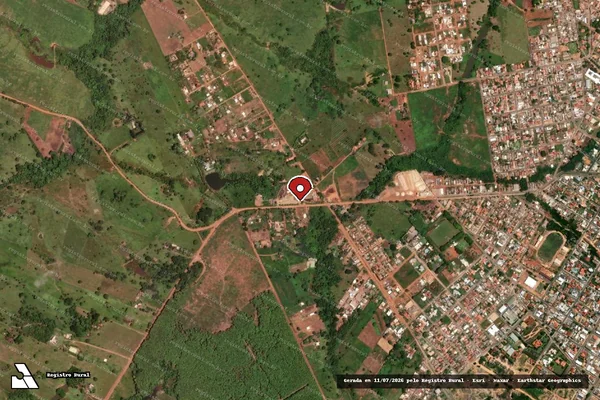 Imagem de satélite — Embargo IBAMA — Infração Ambiental - Juara/MT