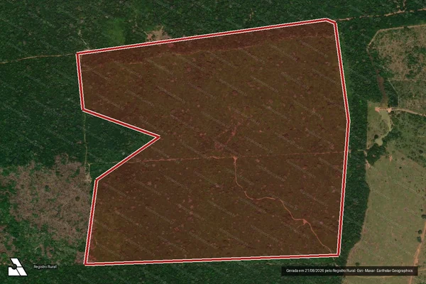 Imagem de satélite de Infração da Flora em Porto Velho - RO
