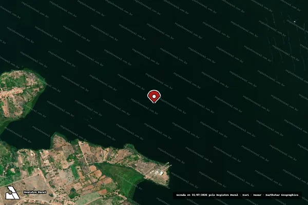 Imagem de satélite — Embargo IBAMA — Infração Ambiental — Glória/BA