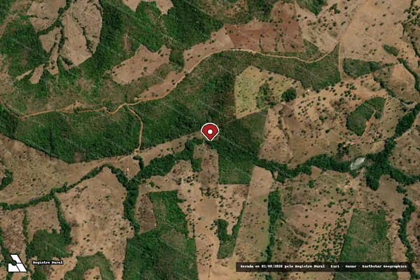 Imagem de satélite — Embargo IBAMA — Infração Ambiental — Guaraí/TO