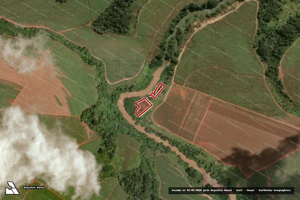 Imagem de satélite — Embargo IBAMA — Infração da Flora — Santa Isabel/GO