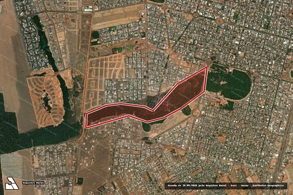 Imagem de satélite de Infração Ambiental em Sinop - MT