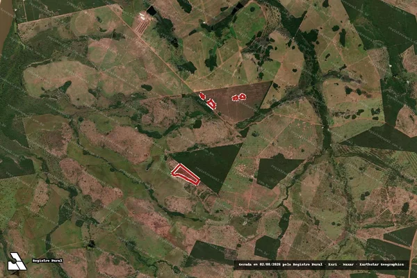 Imagem de satélite de Infração da Flora em Nova Crixás - GO