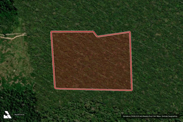 Imagem de satélite de Infração Ambiental em Candeias do Jamari - RO