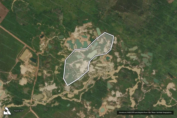 Imagem de satélite de Infração da Flora em São Félix do Xingu - PA
