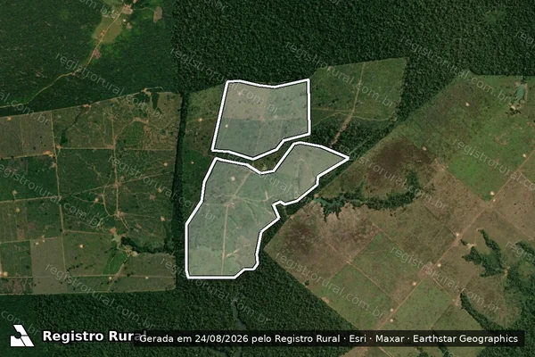 Imagem de satélite de Infração Ambiental em Porto Velho - RO