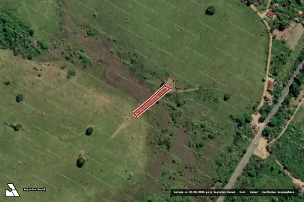 Imagem de satélite — Embargo IBAMA — Infração referente a Qualidade Ambiental — Presidente Tancredo Neves/BA