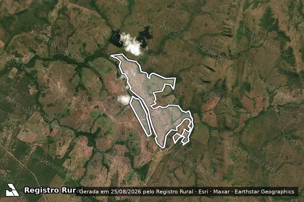 Imagem de satélite de Infração Ambiental em Paranã - TO