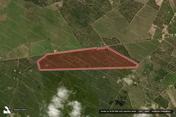 Imagem de satélite de Infração Ambiental em Araripe - CE