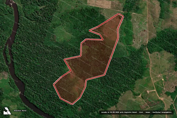 Imagem de satélite de Infração Ambiental em Apuí - AM