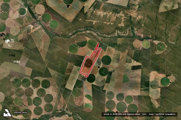 Imagem de satélite — Embargo IBAMA — Infração da Flora — Barreiras/BA