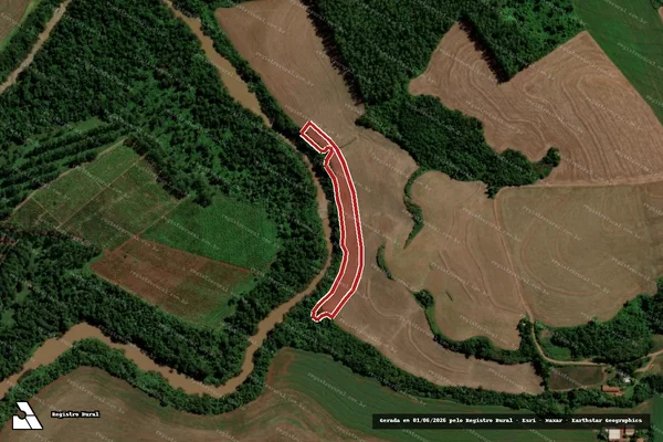 Imagem de satélite de Infração Ambiental em Capanema - PR