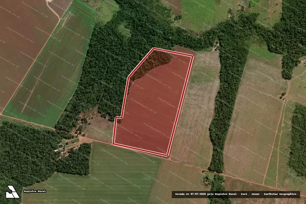 Imagem de satélite — Embargo IBAMA — Infração da Flora - Tabaporã/MT