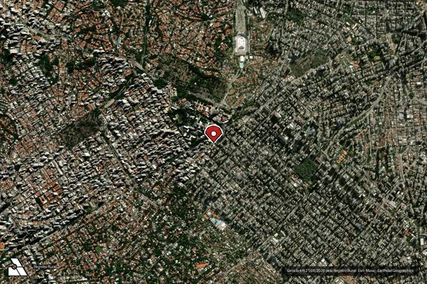 Imagem de satélite de Infração da Fauna em São Paulo - SP (marcador da localização)