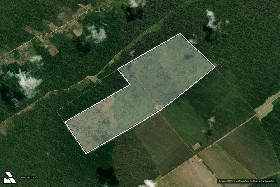 Imagem aérea do item A