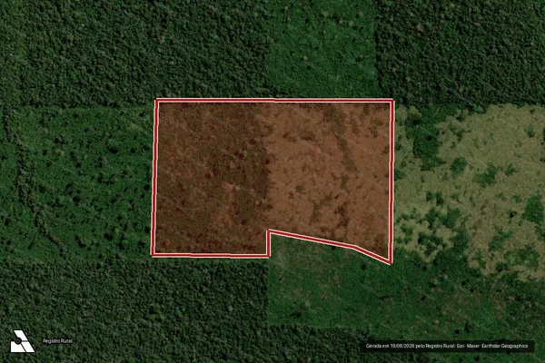 Imagem de satélite de Infração Ambiental em Candeias do Jamari - RO