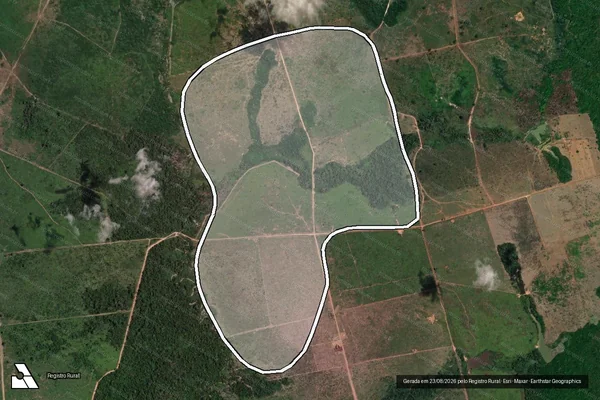Imagem de satélite de Desmatamento em Novo Progresso - PA