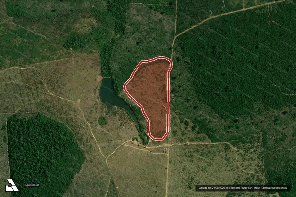 Imagem de satélite de Infração Ambiental em Apuí - AM