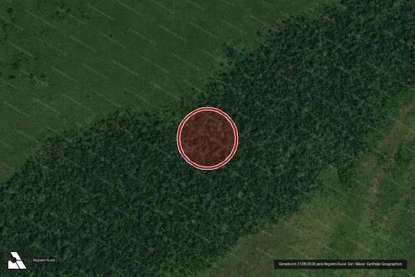 Imagem de satélite de Desmatamento em Porto Velho - RO