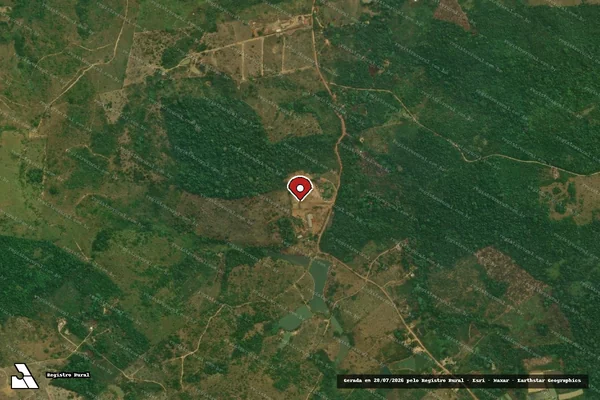 Imagem de satélite — Embargo IBAMA — Infração da Flora — Rurópolis/PA