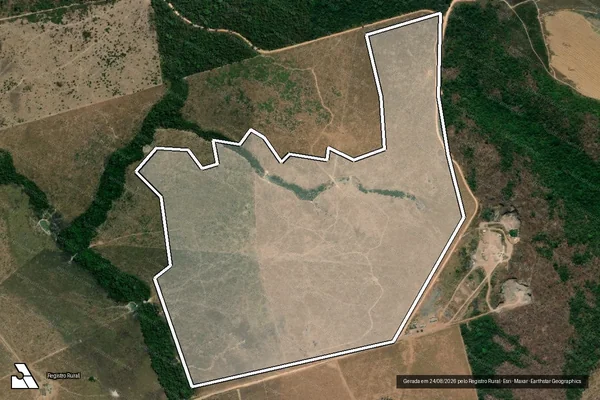 Imagem de satélite de Infração da Flora em Altamira - PA