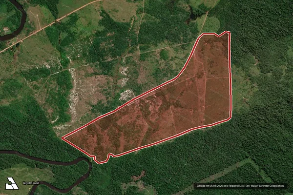 Imagem de satélite de Infração Ambiental em Apuí - AM