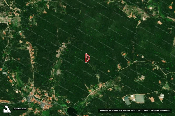 Imagem de satélite de Infração Ambiental em Guaramiranga - CE